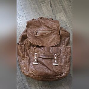 Aeropostale Brown Leather Backpack
